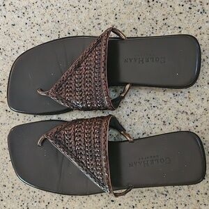 Cole Haan Brown Leather Sandals